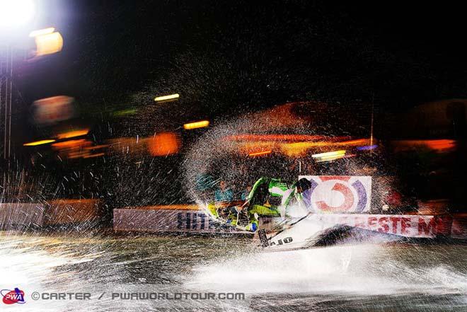 Gollito on fire - 2013 PWA Surf World Cup Podersdorf &copy;  John Carter / PWA http://www.pwaworldtour.com